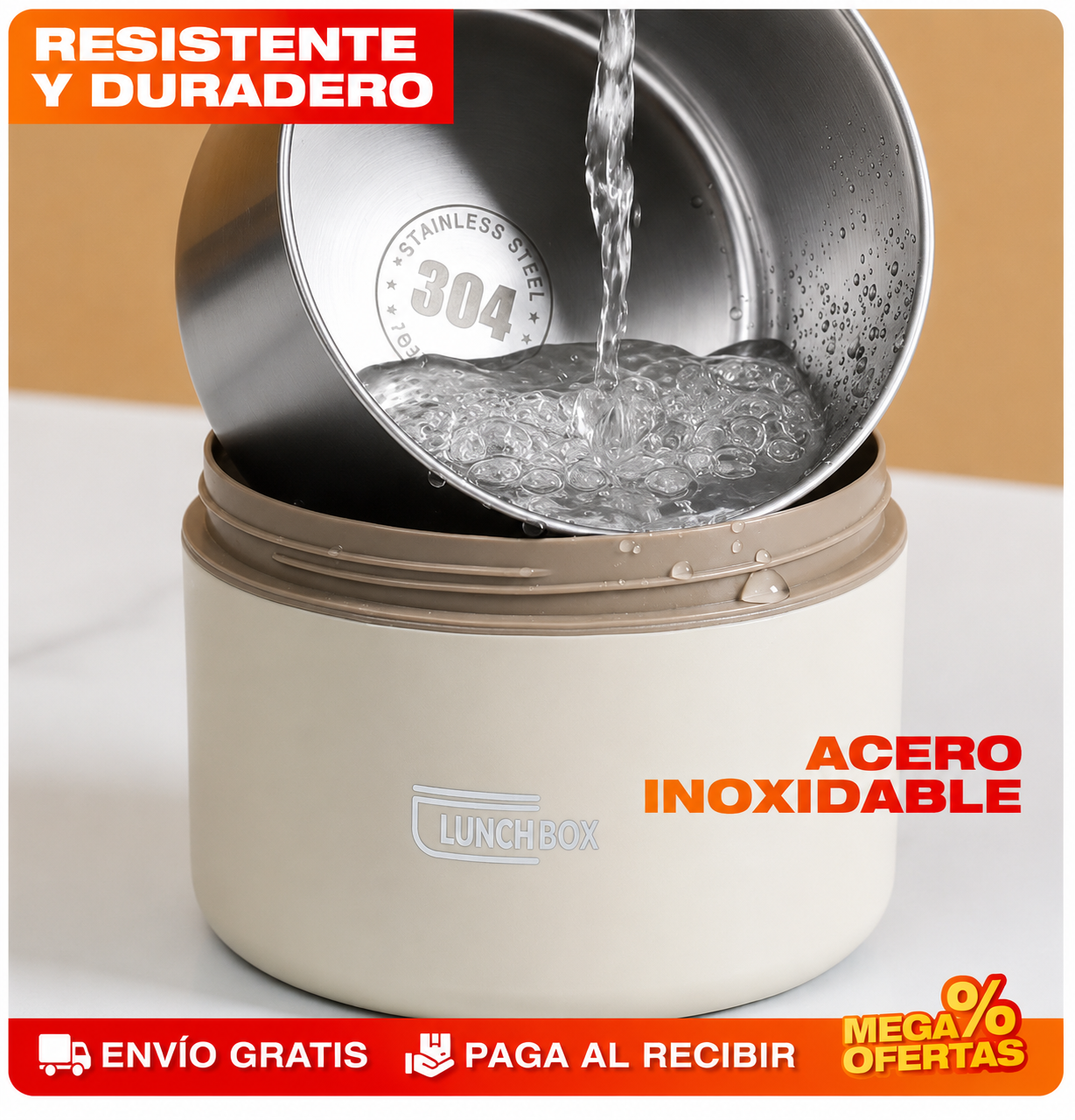 Portacomidas y Lonchera Térmica – Set x4