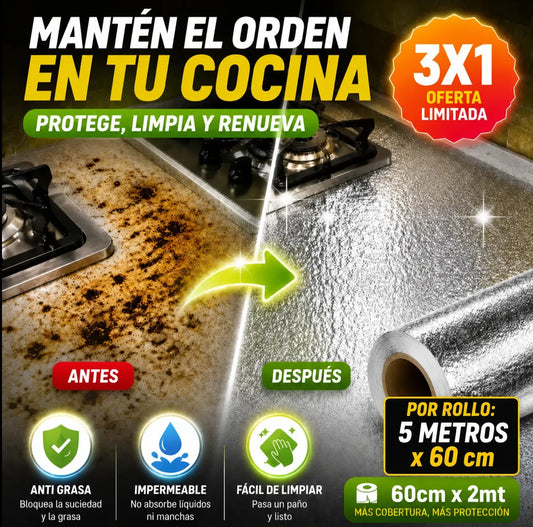 ALUMINIO PROTECTOR ADHESIVO - OFERTA 3 X 1 + ENVÍOS GRATIS