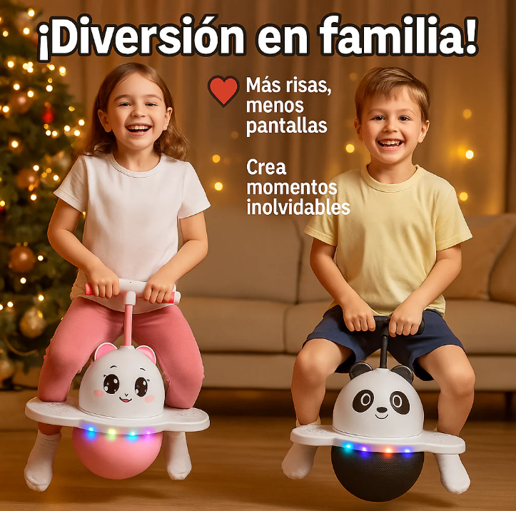 Pelota Saltarina con Luces LED ¡Diversión Activa para Niños y Niñas!