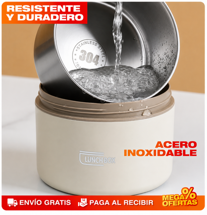Portacomidas y Lonchera Térmica – Set x4