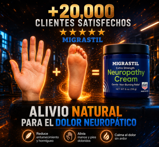 Migrastil Crema Natural para Neuropatía - Calma el Ardor y Hormigueo en Minutos