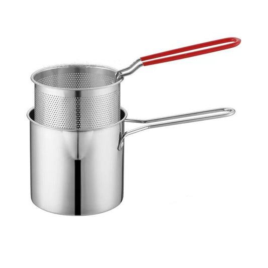 Olla Freidora de Acero Inoxidable