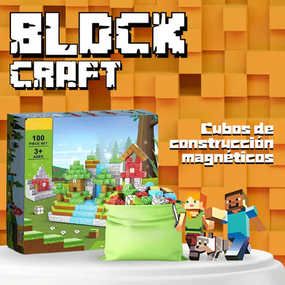 Block Craft™ - Bloques Magnéticos 200 Piezas